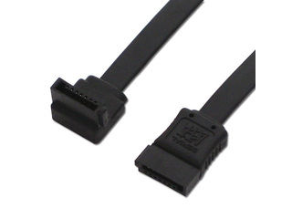 ainex アイネックス シリアルATAケーブル 片下L型コネクタ SAT-6035LBK 35cm