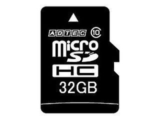 ADTEC AhebN microSDHCJ[h 32GB Class10 SDϊA_v^t AD-MRHAM32G/10