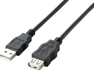 ELECOM エレコム U2C-JE15BK エコUSB2.0延長ケーブル（AM-AFタイプ）[ブラック] 1.5m