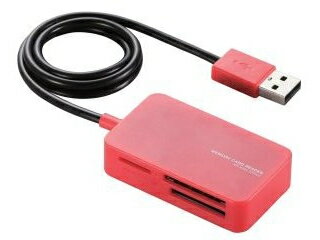 ELECOM エレコム メモリリーダライタ/SD+MS+CF対応/レッド MR-A39NRD ELECOM エレコム メモリリーダライタ/SD+MS+CF対応/レッド MR-A39NRD
