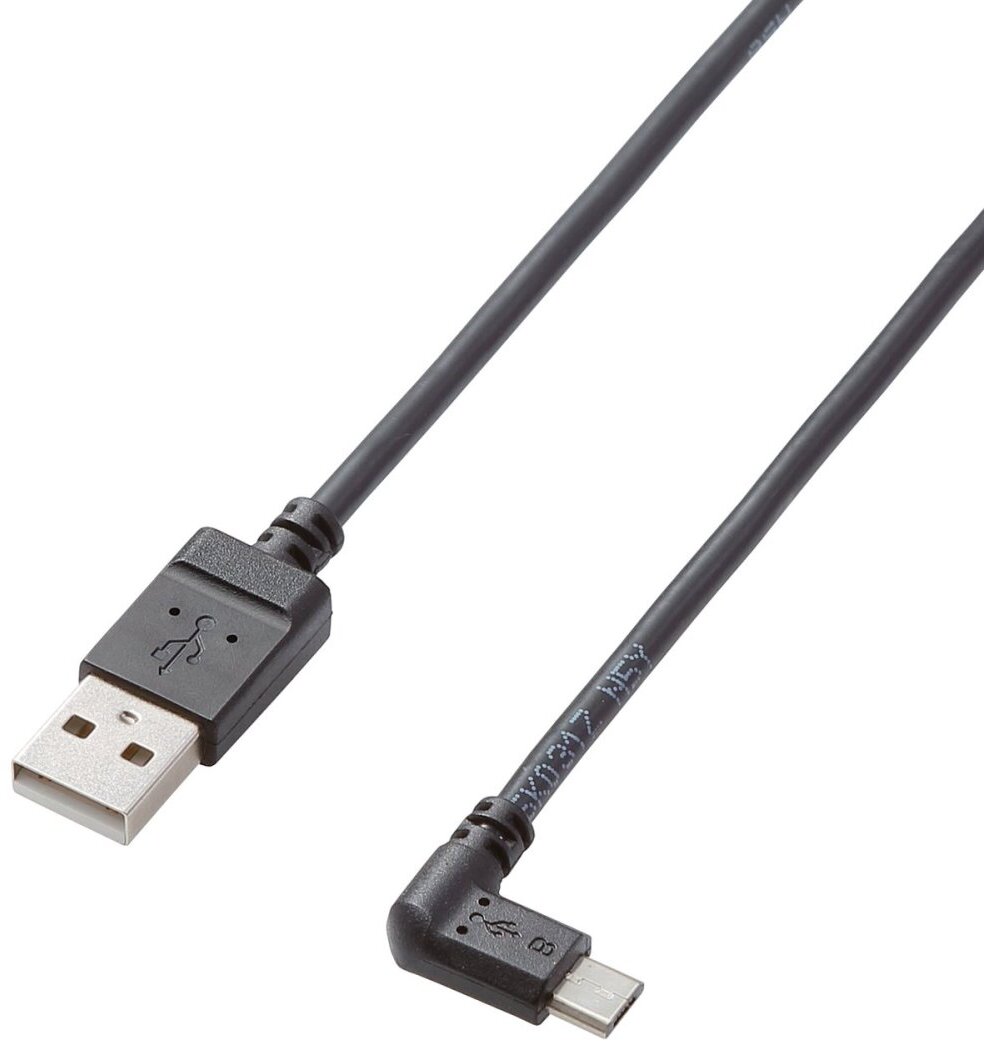 ELECOM エレコム タブレット用microUSBケーブル/充電通信対応/L字/2A出力 ブラック/1.2m TB-AMBXL2U12BK