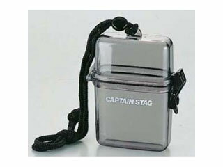 キャプテンスタッグ CAPTAIN STAG 防水クリアケース　（クリアブラック） M-9358