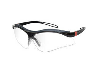 OTOS/オートス 一眼型保護メガネ(スポーツタイプ)クリアレンズ フレーム黒色 B-811ASF