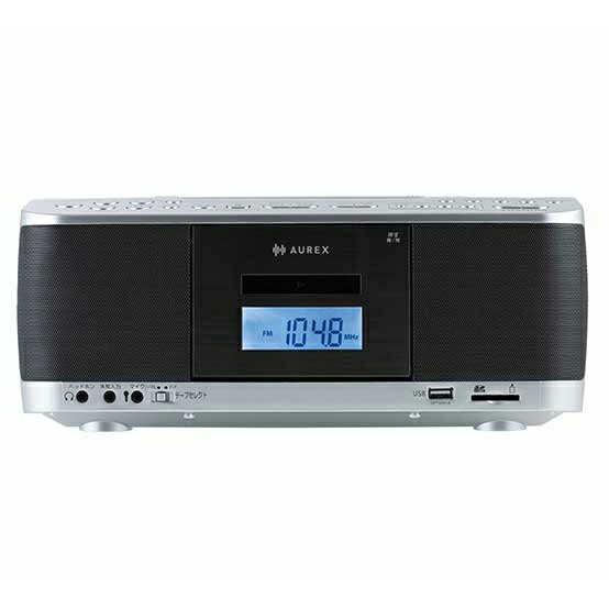 TOSHIBA 東芝 TY-CDX92(S)シルバー SD/USB/CDラジオカセットレコーダー AUREX