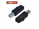 変換名人 変換名人 【10個セット】 変換プラグ USB B(オス)→miniUSB(メス) USBBA-M5BX10