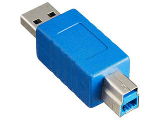 変換名人 変換名人 変換プラグ USB3.0 A(オス)-B(オス) USB3AA-BA