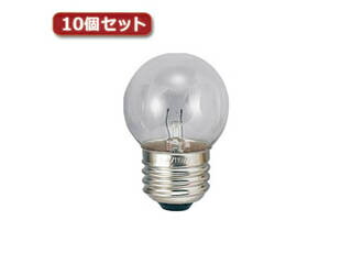 YAZAWA YAZAWA ベビーボール球 G40 E26 7W クリア10個セット G402607CX10