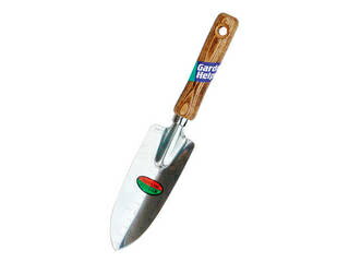 ISHIGURO/石黒金属 【GARDEN HELPER/ガーデンヘルパー】ステンレス 木柄移植鏝(細) D-2