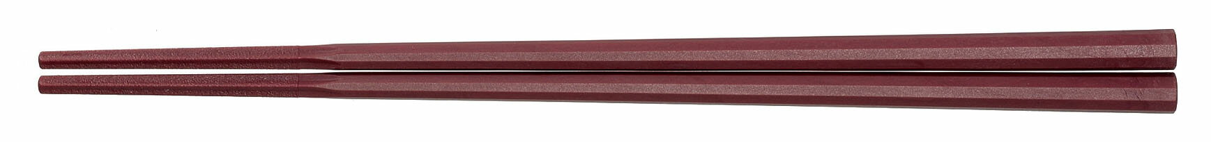 AKEBONO 曙産業 10角ぐる麺箸／21cm　朱　GM−4014