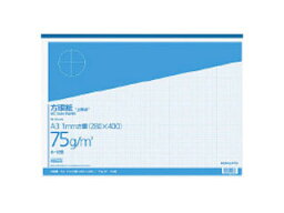 KOKUYO/コクヨ 上質方眼紙A3 1mm目ブルー刷り50枚とじ　ホ-18B