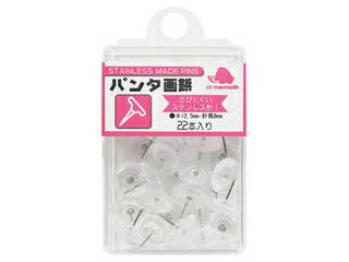 マンモス パンダ画鋲22個 フック付 透明 PT710H-T