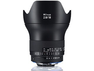 COSINA コシナ Milvus 2.8/18 ZF.2（CPU内蔵ニコンAi-S互換）　Carl Zeiss カールツァイス ミルバス