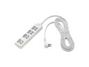 ELPA 朝日電器 ELPA LEDランプ スイッチ付タップ WLS-LU43EB(W)