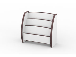 Juei Art/充英アート【メーカー直送代引不可】 【EVA KIDS/EVAキッズ】えほんたて トール PS-65MD ブラウン 【同梱不可】 【沖縄・九州・北海道・離島お届け不可/配送時間指定不可】