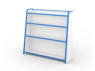 Juei Art/充英アート【メーカー直送代引不可】 【EVA KIDS/EVAキッズ】ほんだな 幅93.3cm GR-93HB ブルー 【同梱不可】 【沖縄・九州・北海道・離島お届け不可/配送時間指定不可】