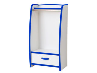 Juei Art/充英アート【メーカー直送代引不可】 【EVA KIDS/EVAキッズ】ハンガーラック 幅48cm HRJ-48HB ブルー 【同梱不可】 【沖縄・九州・北海道・離島お届け不可/配送時間指定不可】