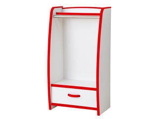 Juei Art/充英アート【メーカー直送代引不可】 【EVA KIDS/EVAキッズ】ハンガーラック 幅48cm HRJ-48HR レッド 【同梱不可】 【沖縄・九州・北海道・離島お届け不可/配送時間指定不可】