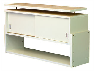 Juei Art/充英アート【メーカー直送代引不可】 じしん作くん 幅106cm×奥行29cm 106-29W ホワイト 【同..