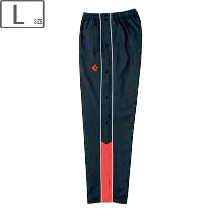 CONVERSE コンバース 【メンズ】ウォームアップパンツ フルオープン 【ブラック×レッド】【Lサイズ】 CB162501P-1964 撥水、透湿、サイドフルオープン仕様 CONVERSE コンバース 【メンズ】ウォームアップパンツ フルオープン 【ブラック×レッド】【Lサイズ】 CB162501P-1964 撥水、透湿、サイドフルオープン仕様