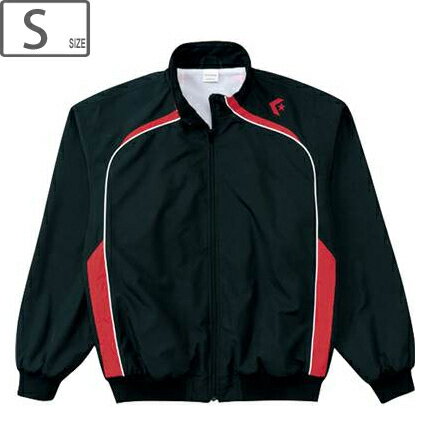 CONVERSE コンバース 【メンズ】ウォームアップジャケット 裾フライス仕様【ブラック×レッド】【Sサイズ】CB162502S-1964 撥水 透湿 ベンチレーション