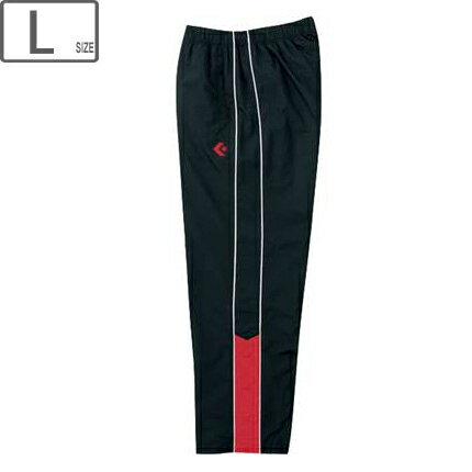 CONVERSE コンバース 【メンズ】ウォームアップパンツ 裾ボタン仕様【ブラック×レッド】【Lサイズ】CB162502P-1964 撥水 透湿 CONVERSE コンバース 【メンズ】ウォームアップパンツ 裾ボタン仕様【ブラック×レッド】【Lサイズ】CB162502P-1964 撥水 透湿