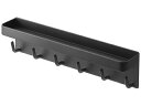 YAMAZAKI 山崎実業 【smart/スマート】マグネットキーフック&トレイ ブラック (2755)