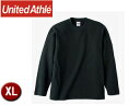 United Athle/ユナイテッドアスレ 501001C 5.6オンス ロングスリーブTシャツ アダルトサイズ 【XL】 (ブラック)