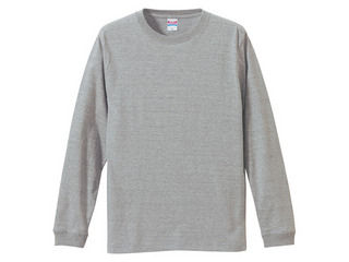 United Athle/ユナイテッドアスレ 5.6オンス　ロングスリー・01101C(ミックスグレー)【S】