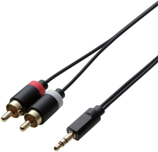 ELECOM エレコム AVケーブル/音楽伝送/3.5φ-RCAピンプラグ×2/2.0m DH-MWRN20 ELECOM エレコム AVケーブル/音楽伝送/3.5φ-RCAピンプラグ×2/2.0m DH-MWRN20