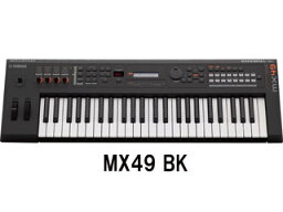 ※納期にお時間がかかる場合がございます。 YAMAHA/ヤマハ MX49 BK （ブラック） ミュージックシンセサイザー 【49鍵盤】 【ソフトケースセット】【YMMX】