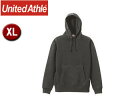 United Athle/ユナイテッドアスレ 10.0オンス スウェットプルオーバーパーカ(パイル) 【XL】 (チャコール)(4)