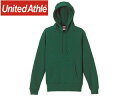 United Athle/ユナイテッドアスレ 10.0オンス T/Cスウェット プルオーバーパーカ（裏起毛）アダルト 【L】 （アイビーグリーン）