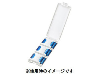 SANWA SUPPLY/サンワサプライ SDカードケース(6枚収納・ホワイト) FC-MMC23SDW