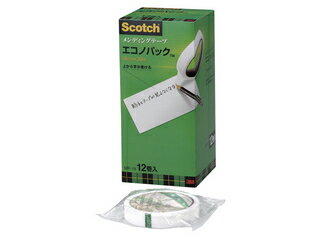 3M スリーエムジャパン Scotch スコッチ メンディングテープエコノパック 18mm×30m 12巻 MP-18 （大巻）巻芯径76mm 21_12mp10 3m_scta