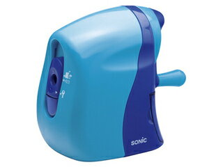 SONiC/ソニック 従来の1/2の力で削れる！削り上がりが鈍角で安全！ 手動鉛筆削り かるハーフ ブルー SK-802-B