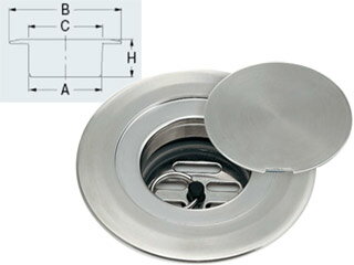 KAKUDAI カクダイ ハンディーツバヒロ掃除口（目皿つき）　400-418-75