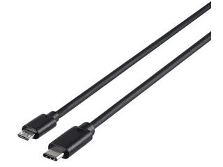 BUFFALO Хåե USB2.0֥MicroB to C 2.0m ֥å BSUMBC220BK