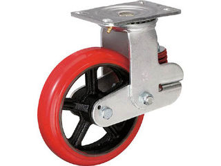 INOAC/イノアックコーポレーション バネ付き牽引車輪(ウレタン車輪タイプ 自在金具付 Φ150) KTU-150WJ-RS