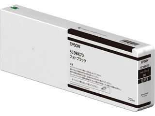 EPSON エプソン SureColor用 インクカートリッジ/700ml(フォトブラック) SC9BK70 EPSON エプソン SureColor用 インクカートリッジ/700ml(フォトブラック) SC9BK70