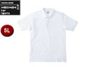 MAXIMU/マキシマム MS3113-15 CVC鹿の子ドライポロシャツ 【5L】 (ホワイト)