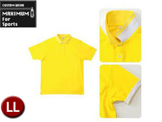 MAXIMUM/マキシマム MS3116-10 2WAY カラーポロシャツ 【LL】 (イエロー)