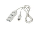 BUFFALO バッファロー 2ピン式電源タップ 6個口タイプ 2m ホワイト BSTAPST2620WH(2)