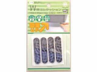 WAKI 和気産業 粘着W波ゴムクッション EGW-003 4個入