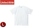 United Athle/ユナイテッドアスレ 500101W 5.6オンスTシャツ アダルトサイズ 【L】 (ホワイト)