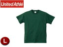 United Athle/ユナイテッドアスレ 500101C 5.6オンスTシャツ アダルトサイズ 【L】 (アイビーグリーン)