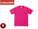 United Athle/ユナイテッドアスレ 500101C 5.6オンスTシャツ アダルトサイズ 【S】 (トロピカルピンク)(4)