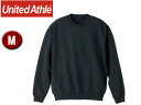 United Athle/ユナイテッドアスレ 10.0オンス クルーネックスェット(パイル)アダルト 【M】 (ブラック)(4)
