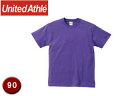 United Athle/ユナイテッドアスレ 500102C 5.6オンスTシャツ キッズサイズ 【90】 (バイオレットパープル)