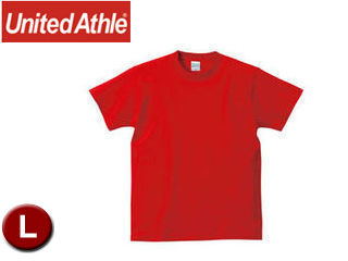 United Athle/ユナイテッドアスレ 500101C 5.6オンスTシャツ アダルトサイズ 【L】 (レッド)