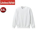 United Athle/ユナイテッドアスレ 10.0オンス T/Cスウェット クルーネックスウェット（裏起毛）アダルト 【XXL】 （ホワイト）